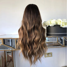 Load image into Gallery viewer, Dark Brown 13x4/13x6/360 Lace Front Wig Virgin Human Hair Chocolate Brown Wavy Lace Front Wig Pre Plucked