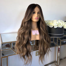 Load image into Gallery viewer, Dark Brown 13x4/13x6/360 Lace Front Wig Virgin Human Hair Chocolate Brown Wavy Lace Front Wig Pre Plucked