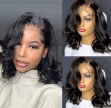 Load image into Gallery viewer, HD Lace 13x4/ 13x6/ 360 Lace Body Wave Texture Human Hair Wig 180% density Preplucked with Baby Hair