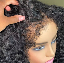 Load image into Gallery viewer, Curly Baby Hair Pre Plucked 4x4/ 13x4 /13x6/ 360 HD Frontal Lace Front Human Hair Wigs For Black Women 250% Lace Wigs Brazilian Virgin Full