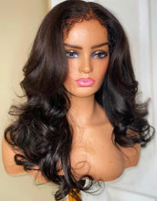 Load image into Gallery viewer, Curly Baby Hair Body Wave 13X6/ 13X4 HD Lace Frontal Wig Preplucked HD Lace Front Human Hair Wigs Pre plucked Remy