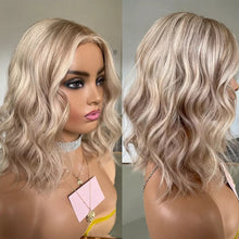 Load image into Gallery viewer, Highlights Platinum Blonde HD Lace Front Wigs Real Human Hair 13x4/13x6/360 Lace Frontal Wig Sale Loose Wavy 180%