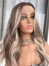 Load image into Gallery viewer, Balayage Highlighted Human Hair Lace Frontal Wig Brown Blonde 13x4/13x6/360 lace/ Gukl Lace Lace Front Wigs For Women Natural Wave HD Transparent Lace Brazilian
