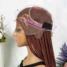 Load image into Gallery viewer, Synthetic Transparent HD Full Lace Braided Wigs Knotless Box Cornrow Braids Wigs
