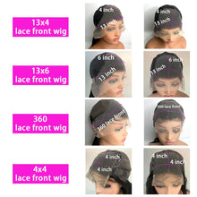 Load image into Gallery viewer, 13x4/13x6/360 Lace Deep Wave Lace Front Wigs Human Hair 180% Density HD Deep Curly Lace Frontal Glueless Wigs Human Hair Wigs For Women Pre Plucked With Baby Hair Natural Color
