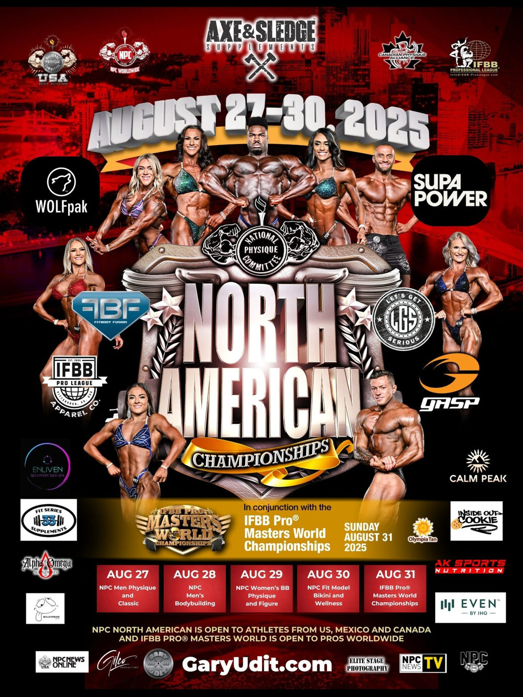 NPC North American Championships Hair & Make up Glam Packages