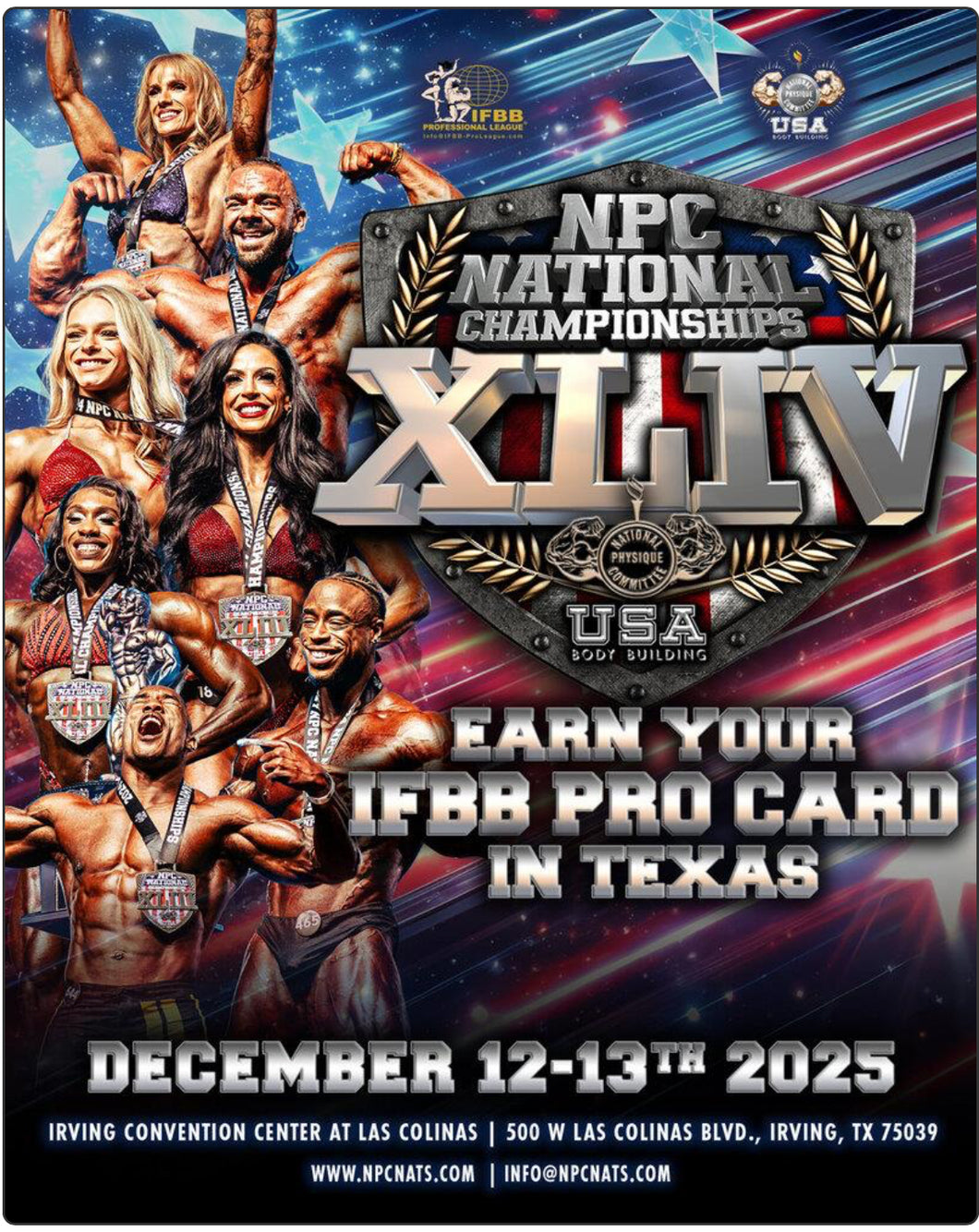 NPC National Championships (Irving, Texas) Hair & Make up Glam Packages