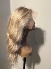 Load image into Gallery viewer, Platinum Blonde Highlight Wig Virgin Human Hair Lace Wigs HD 13x4/13x6 Lace Frontal Wig Remy Hair Natural Wave 180%
