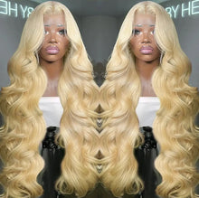 Load image into Gallery viewer, 613/Honey Blonde 13x4/13x6/360 HD Transparent Lace Frontal Body Wave Human Hair Wig
