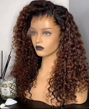 Load image into Gallery viewer, Brown Ombre Pre Plucked HD Lace Frontal Human Hair Wigs 13x4/13x6/360 Lace
