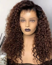 Load image into Gallery viewer, Brown Ombre Pre Plucked HD Lace Frontal Human Hair Wigs 13x4/13x6/360 Lace
