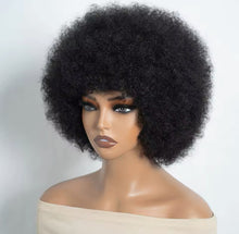 Load image into Gallery viewer, Afro Kinky Curly Wig Human Hair Short Wigs Human Hair 100% Natural  Brazilian Hair Wigs
