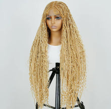 Load image into Gallery viewer, 36 Inches Full Lace Premium Bohemian Box Braided Wigs Knotless
