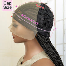 Load image into Gallery viewer, Lace Frontal Afro Synthetic Braided Wig 32 Inches Long Lace Front African Cornrow Braids Hair Wig

