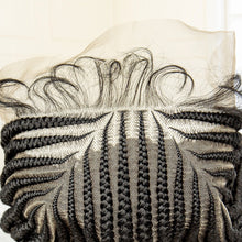 Load image into Gallery viewer, Lace Frontal Afro Synthetic Braided Wig 32 Inches Long Lace Front African Cornrow Braids Hair Wig
