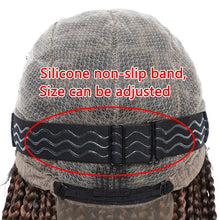Load image into Gallery viewer, 36inch Box Braided Full Lace Frontal Wig Synthetic Lace Front Wigs for Afro Women Black Box Braids
