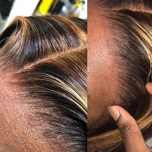 Load image into Gallery viewer, Highlight Wig Human Hair HD Lace 13x4/13x6/360 Lace Frontal Wig Colored Human Hair Wigs For Women 14-30 Inch Honey Blonde Body Wave Lace Front Wig
