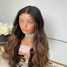 Load image into Gallery viewer, Dark Brown Lace Wigs 180% Ombre Human Hair Wig for Women Preplucked 13x4/13x6/360 Loose Wave
