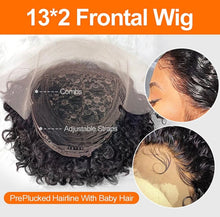 Load image into Gallery viewer, Pixie Cut Wig Short Curly Human Hair Wigs l Human Hair Wig (13x2) Transparent Lace Wig l Pre Plucked/ transparent lace
