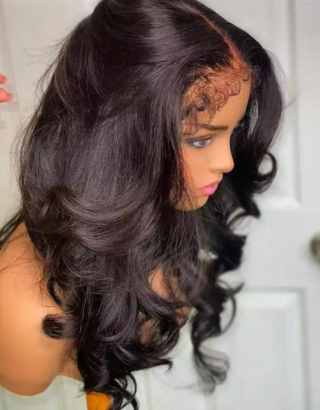 Curly Baby Hair Body Wave 13X6/ 13X4 HD Lace Frontal Wig Preplucked HD Lace Front Human Hair Wigs Pre plucked Remy