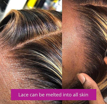 Load image into Gallery viewer, Highlight Ombre 4x4 Lace Front Bob Wig Human Hair Straight Balayage 1B/30 Blonde Colored Human Hair Wigs
