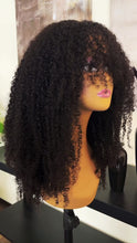 Load and play video in Gallery viewer, Afro Curly Human Hair Wig 180% Density No Lace Slip On and Go
