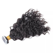 Load image into Gallery viewer, Malaysian Deep Curly Wave Tape In Human Hair Extensions Malaysian Tape Ins Virgin Hair - 80pcs
