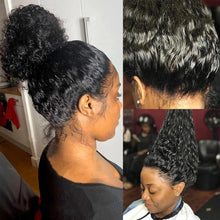 Load image into Gallery viewer, Water Wave Curly Lace Front Wig Brazilian Texture Wig Human Hair  Wet and Wavy Wig 360 lace
