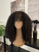 Load image into Gallery viewer, Afro Curly Human Hair Wig 180% Density No Lace Slip On and Go
