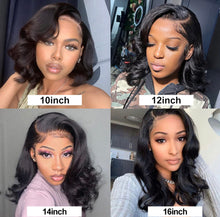 Load image into Gallery viewer, HD Lace 13x4/ 13x6/ 360 Lace Body Wave Texture Human Hair Wig 180% density  Preplucked with Baby Hair
