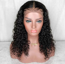 Load image into Gallery viewer, Deep Curly Human Hair 13x6, 360, 13X4 Lace Frontal Wig Curly Brazilian Remy Hair Preplucked 180% Density

