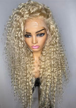 Load image into Gallery viewer, 613 Blonde 13x4/13x6/360 HD Transparent Lace Front Human Hair Wigs for Women Long Curly 180% Density Human Hair Wig Pre plucked Frontal
