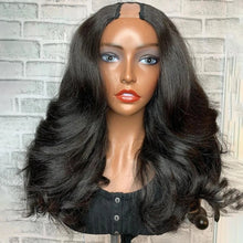 Load image into Gallery viewer, U Part Wig Human Hair Body Wave  Wig Full Machine Made Wig Brazilian Glueless Human Hair Wigs 180% Density
