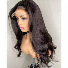 Load image into Gallery viewer, Silk Base 5x5 lace closure Human Hair Wigs Raw Inidan Body Wave Human Hair Silk Base Wigs with Baby Hair
