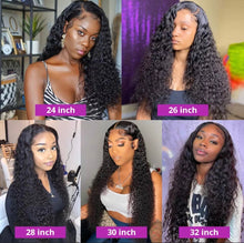 Load image into Gallery viewer, 13x4/ 13x6 Transparent Front Wig Curly Deep Wave Lace Frontal Human Hair Wigs Brazilian Loose Water Wave Lace Closure Wig 250%
