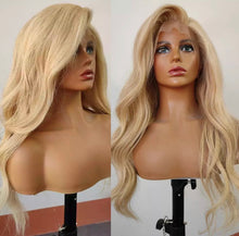 Load image into Gallery viewer, 613/ Blonde HD Lace Body Wave 13x4/ 13x6/ 360 lace frontal wig Preplucked 180% Density
